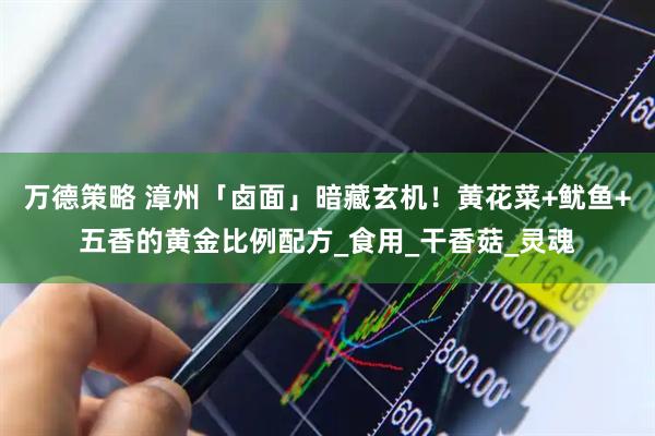 万德策略 漳州「卤面」暗藏玄机！黄花菜+鱿鱼+五香的黄金比例配方_食用_干香菇_灵魂